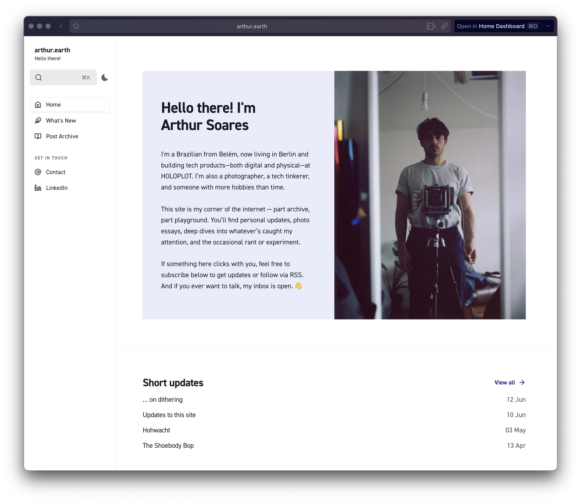Updates to this site