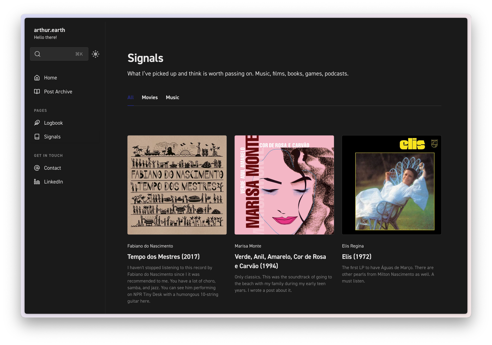 Site update: Signals