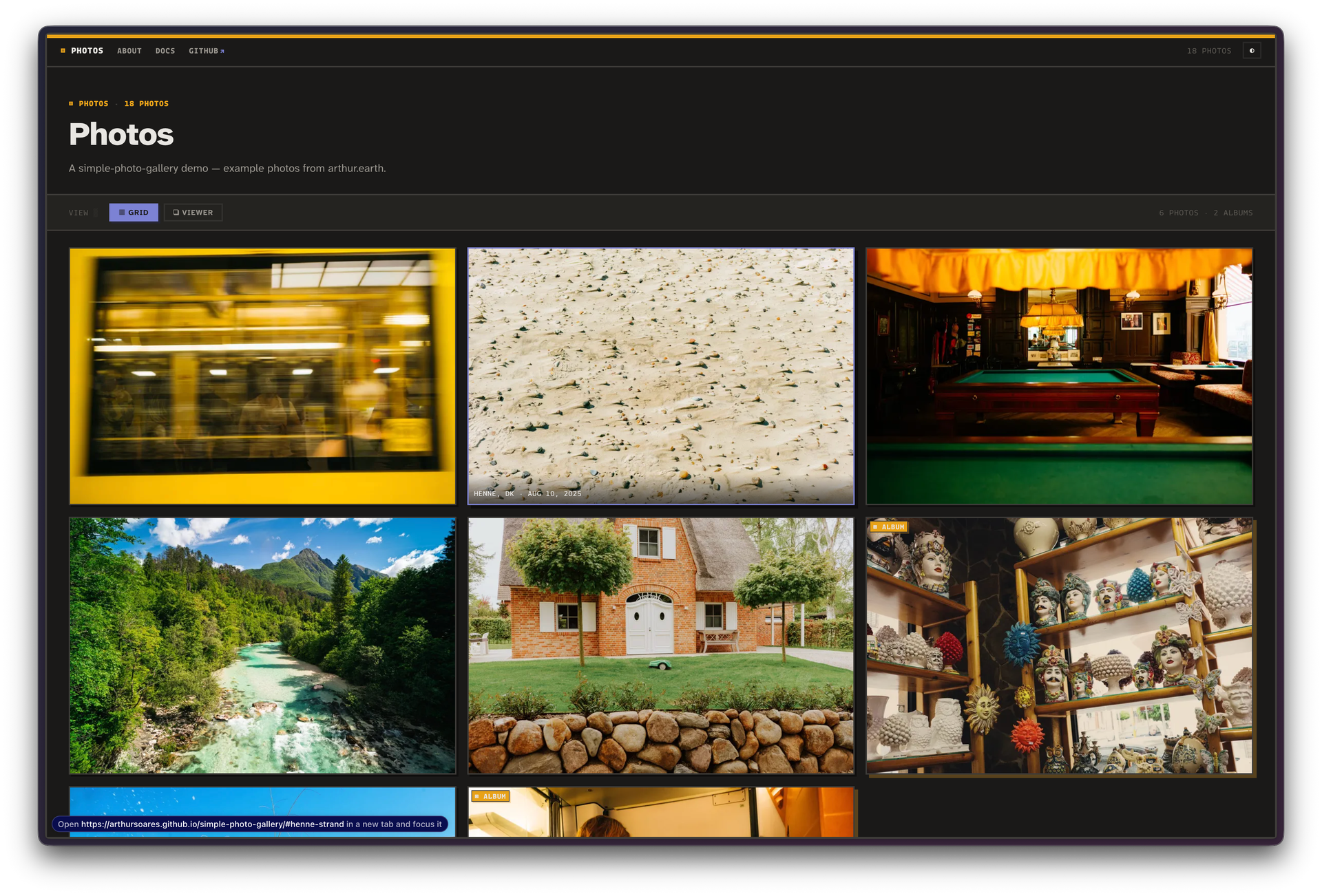 A Simple Photo Gallery
