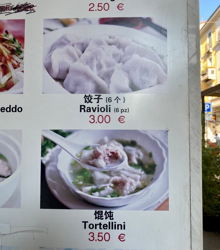 Italian Jiaozi and other links