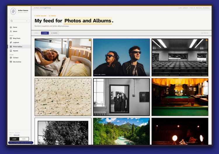 New Section: Photos and Albums