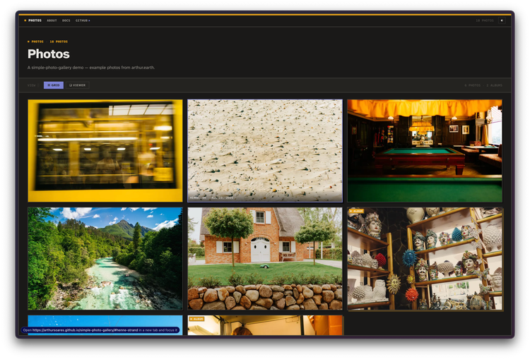 A Simple Photo Gallery