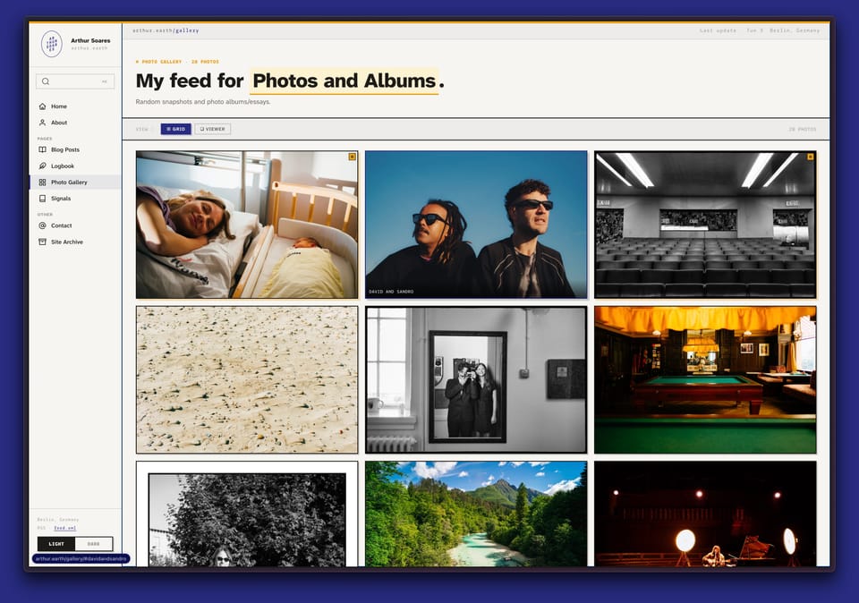 New Section: Photos and Albums
